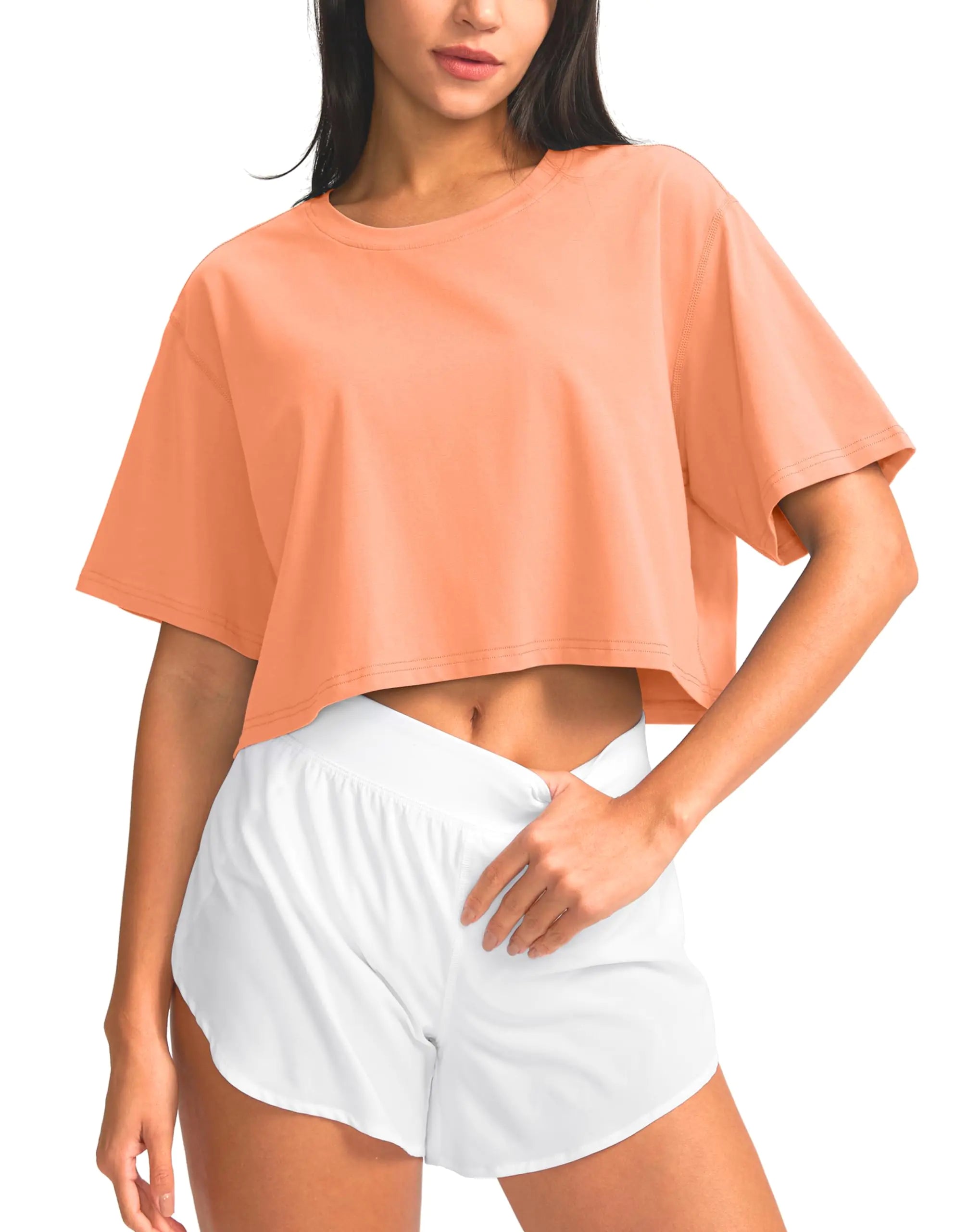 Cotton Crop Workout Tee