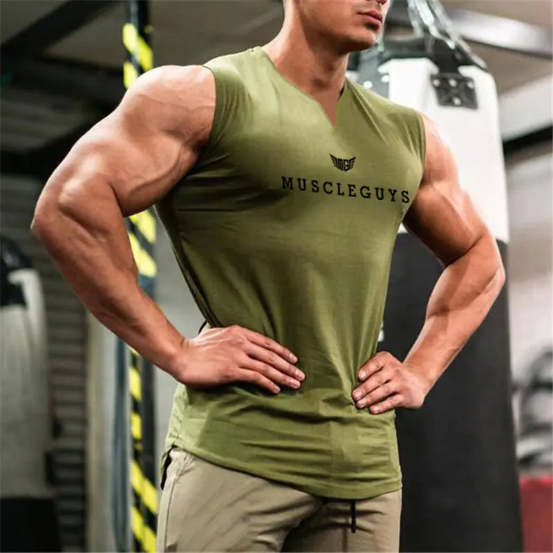 V-Neck Compression Workout Vest