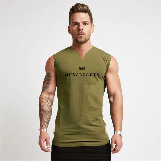 V-Neck Compression Workout Vest