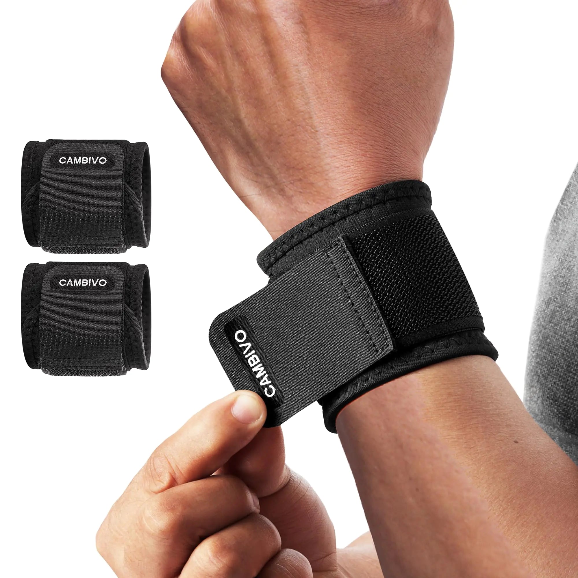 Wrist Wraps - 2 Pack Support Straps