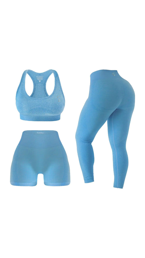 3-Piece Seamless Matching Workout Set