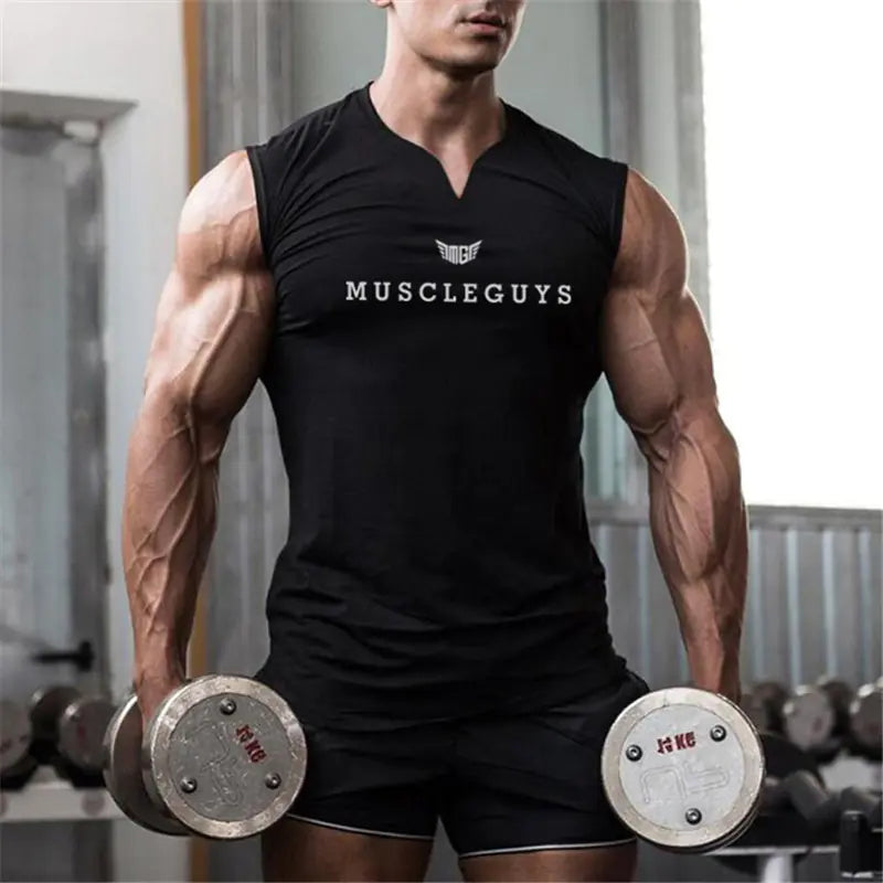V-Neck Compression Workout Vest