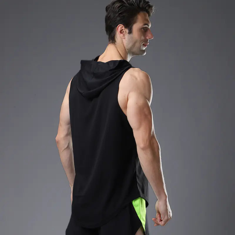 Hooded Fitness Tank - Basketball & Running